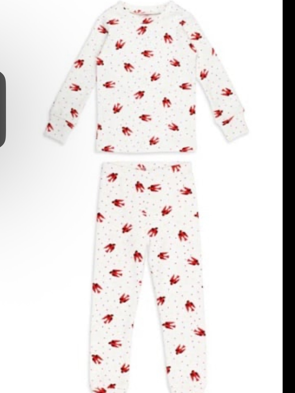 L'ovedbaby Unisex Kids' Organic L/Sleeve Red Bird PJ Set (Size: 5/6)